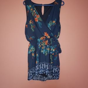 Tropical Floral Romper